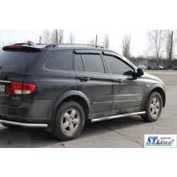 Купить Боковые трубы BB002 (2 шт, нерж.) для SsangYong Kyron 2005-2014 гг