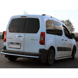 Купить Задняя защита AK002 (нерж.) 60 мм для Peugeot Partner Tepee 2008-2018 гг