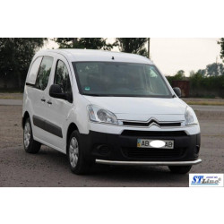 Купить Передняя защита ST008 (нерж.) 51 мм для Peugeot Partner Tepee 2008-2018 гг
