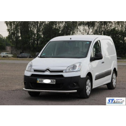 Купить Передняя защита ST008 (нерж.) 60 мм для Peugeot Partner Tepee 2008-2018 гг