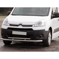 Купить Передняя защита ST016 (нерж.) 60/42 мм для Peugeot Partner Tepee 2008-2018 гг