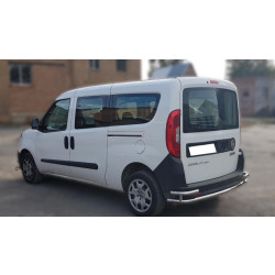 Купить Задняя дуга AK005/2-Double (нерж.) для Fiat Doblo II 2010-2022 гг