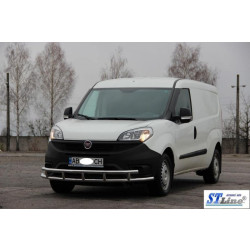 Купить Передняя защита ST016-3 (нерж.) 42/42 мм для Fiat Doblo II 2010-2022 гг