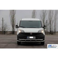 Купить Передняя защита ST016-3 (нерж.) 51/51 мм для Fiat Doblo II 2010-2022 гг