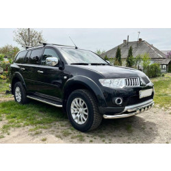 Купить Передняя защита ST015 (нерж.) для Mitsubishi Pajero Sport 2008-2015 гг