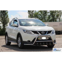 Купить Кенгурятник WT003-Plus (нерж) для Nissan Qashqai/Rogue Sport 2014-2021 гг