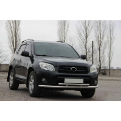 Купить Передняя защита ST014-1 (нерж) 60/42 мм для Toyota Rav 4 2006-2013 гг