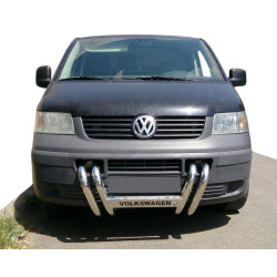 Купить Кенгурятник ST006-04 ноздри (нерж) для Volkswagen T5 Transporter 2003-2010 гг