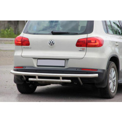 Купить Задняя защита AK002-2 (нерж) для Volkswagen Tiguan 2007-2016 гг
