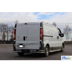 Купить Задняя защита AK003-Plus-2 (нерж) для Nissan Primastar 2002-2014 гг