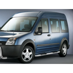Купить Боковые трубы BB002 (2 шт., нерж.) 70 мм, макси база для Ford Connect 2002-2006 гг