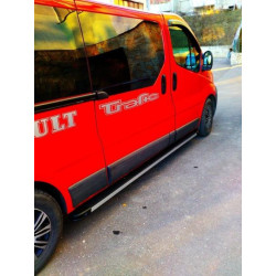 Купити Бокові пороги Maya V1 (2 шт., алюміній) Коротка база для Nissan NV300/Primastar 2016-рр