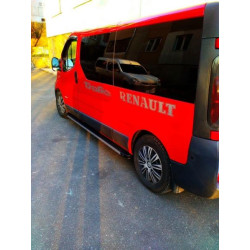 Купить Боковые пороги Maya V1 (2 шт., алюминий) Длинная база для Nissan NV300/Primastar 2016-гг