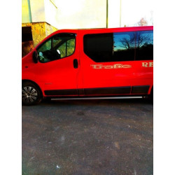 Купить Боковые пороги Maya V1 (2 шт., алюминий) Длинная база для Nissan NV300/Primastar 2016-гг