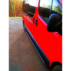 Купить Боковые пороги Maya V1 (2 шт., алюминий) Длинная база для Nissan NV300/Primastar 2016-гг