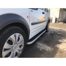 Купить Боковые пороги Tayga (2 шт., алюминий) Стандартная база для Ford Connect 2010-2013 гг