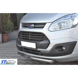 Купить Передняя защита ST008 (нерж.) 60 мм для Ford Custom 2013-2022 гг