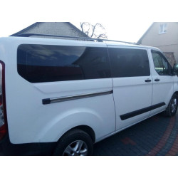 Купити Рейлінги Чорні Довга, Пластикові ніжки для Ford Custom 2013-2022 рр