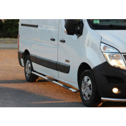 Купить Боковые трубы BB002 (2 шт., нерж.) Короткая база для Renault Master 2011-2023 гг