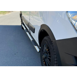 Купить Боковые трубы BB002 (2 шт., нерж.) Средняя база для Renault Master 2011-2023 гг