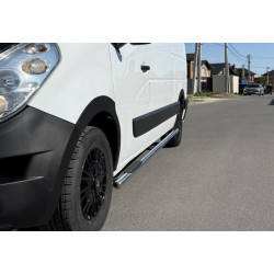 Купить Боковые трубы BB002 (2 шт., нерж.) Длинная база для Renault Master 2011-2023 гг