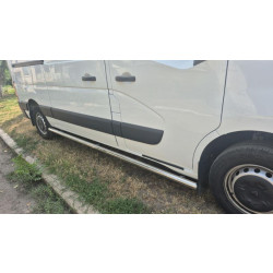 Купить Боковые трубы BB002 (2 шт., нерж.) Длинная база для Renault Master 2011-2023 гг