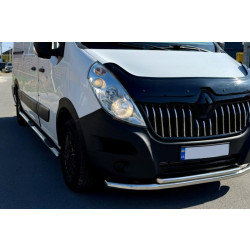 Купить Боковые трубы BB002 (2 шт., нерж.) Длинная база для Renault Master 2011-2023 гг