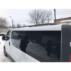 Купити Рейлінги чорні Довга, чавунні ніжки для Renault Trafic 2001-2015 рр