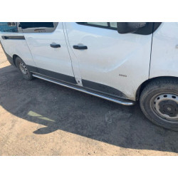 Купить Боковые пороги Premium (2 шт, нерж) 60 мм, длинная база для Nissan NV300/Primastar 2016-гг