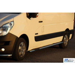 Купить Боковые трубы BB002 (2 шт., нерж.) Средняя база для Opel Movano 2010-2021 гг