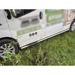 Купить Боковые трубы (2 шт., нерж.) 70 мм, длинная база для Nissan NV300/Primastar 2016-гг