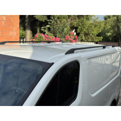 Купити Рейлінги чорні Довга база, пластикові ніжки для Fiat Talento 2016- рр