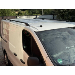 Купити Рейлінги чорні Довга база, пластикові ніжки для Fiat Talento 2016- рр