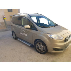 Купить Боковые пороги Maya V2 (2 шт., алюминий) для Ford Courier 2014-2023 гг