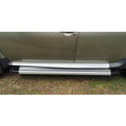 Купить Боковые пороги Maya V2 (2 шт., алюминий) для Renault Duster 2008-2017 гг