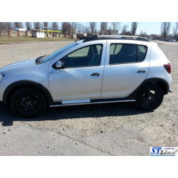 Купить Боковые трубы BB001 (2 шт, нерж) 60 мм для Renault Sandero 2013-2022 гг