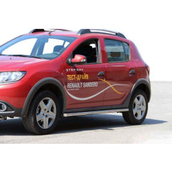 Купить Боковые трубы BB001 (2 шт, нерж) 60 мм для Renault Sandero 2013-2022 гг