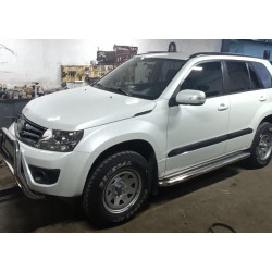 Купить Боковые пороги Premium (2 шт, нерж) 60 мм для Suzuki Grand Vitara 2005-2017 гг