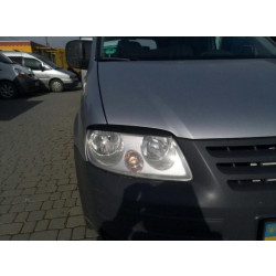 Купить Реснички (2 шт, ABS) Черный глянец для Volkswagen Caddy 2004-2010 гг