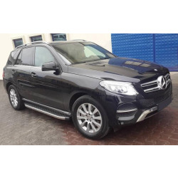 Купить Боковые Подножки BlackLine (2 шт., Алюминий) для Mercedes GLE/ML сlass W166 2011-2018 гг