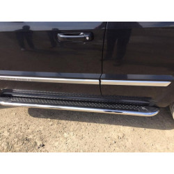 Купить Боковые пороги Maydos V2 (2 шт, нерж) для Jeep Grand Cherokee WK 2004-2010 гг