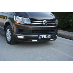 Купить Накладка на передний бампер Sport 2-LED 2015-2018 (под покраску) для Volkswagen T6