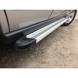 Купить Боковые пороги Maya V2 (2 шт., алюминий) для Jeep Grand Cherokee WK 2004-2010 гг