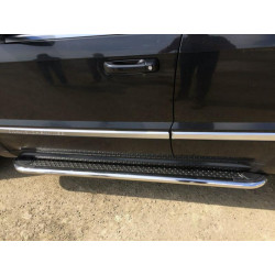 Купити Бокові пороги Maydos V2 (2 шт., нерж) для Nissan X-trail T32 / Rogue 2014-2021 рр