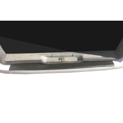 Купить Накладка на задний бампер с загибом (DDU, пластик) Глянцевая для Mercedes Vito W639 2004-2014 гг