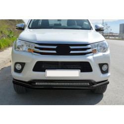 Купить Передний ус двойной Vegas (2015-2020, черный, 76мм) для Toyota Hilux 2015- гг