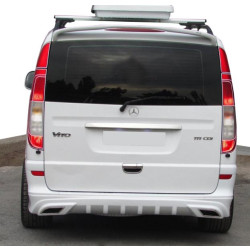 Купить Накладка на задний бампер AMG (под покраску) Средняя-Длинная базы для Mercedes Vito W639 2004-2014 гг