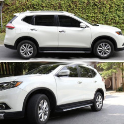 Купити Бокові пороги OEM V1 (A-тип) для Nissan X-trail T32 / Rogue 2014-2021 рр