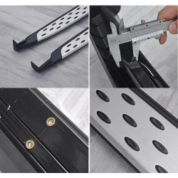 Купити Бокові пороги OEM-V2 (2 шт., алюміній) для Ford Kuga/Escape 2013-2019 рр