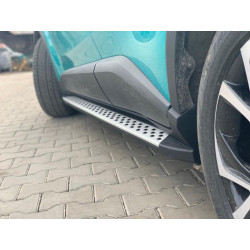 Купити Бокові пороги Оригінал V1 (2 шт., алюм.) для Toyota C-HR 2016–2023 рр